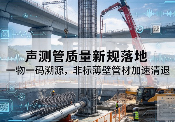 苏仙声测管质量新规落地，一物一码溯源，非标薄壁管材加速清退